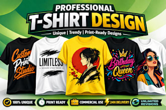 design custom t shirt for merch by amazon, etsy and print on demand