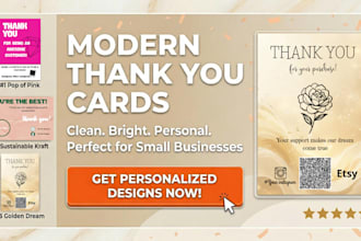 design professional thank you cards