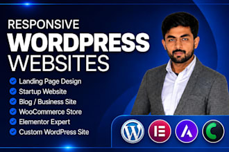 design wordpress website with elementor or elementor pro