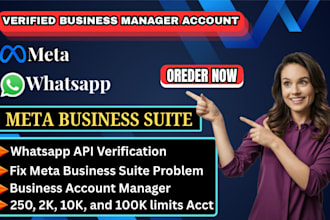 be your meta business manager create verified whatsapp bm and ad account