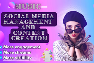 manage grow artist music brand dj social media  marketing and content creation