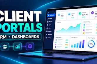 build a custom client portal CRM or admin dashboard