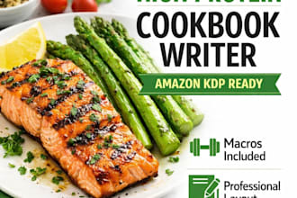 write and design keto cookbook, vegan amazon recipe mini cookbook ghostwriter