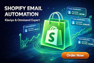 setup shopify email marketing flows email automation with omnisend or klaviyo