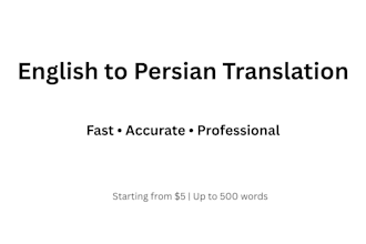 translate english to persian and dari manually