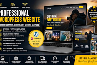 photobooth website make photography, video and drone website with online booking
