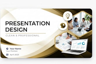 design modern powerpoint presentation and pitch deck slides