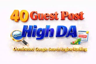 high da 40 guest post backlinks for SEO ranking