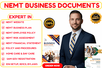 do nemt business plan and policy manual website risk assessment 501c3 home care