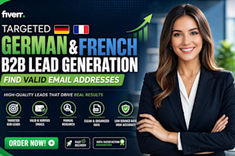 do targeted german french b2b lead generation and find valid email addresses
