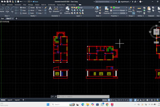 autocad drawing, 3d rendering
