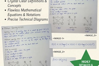 write neat study notes or assignments for students