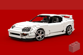 design a custom lego mocs, car house and toys with step by step PDF instructions