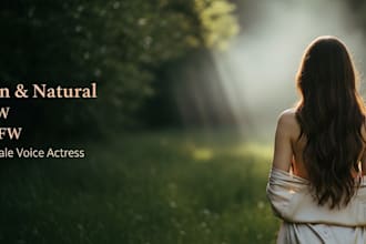 record professional female nsfw voice over actress, sensual