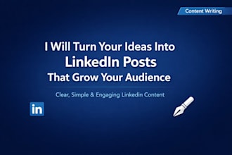 turn your ideas into linkedin posts that grow your audience