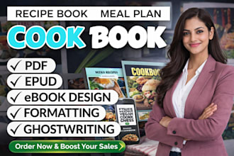 design food menu design digital qr code menu, write cookbook recipes cocktail