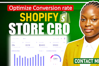 do shopify cro audit, fix shopify conversion rate and optimization as cro expert