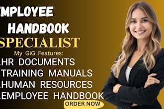 write employee handbook HR policies human resources handbook and training manual