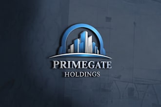 a professional business logo with premium branding