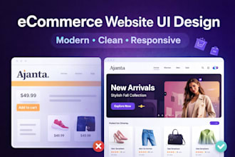design an ecommerce website UI