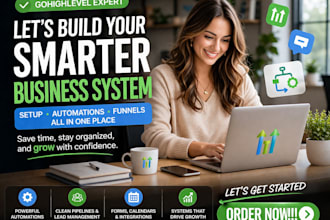 setup your gohighlevel CRM, funnels and automation system