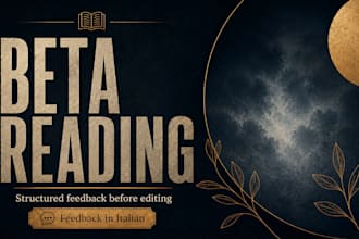 beta read your fiction manuscript