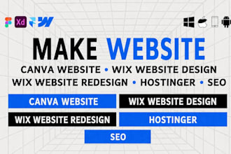 make website canva website wix website design wix website redesign hostinger seo