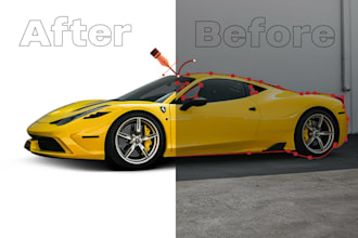 professional car background removal and vehicle photo editing