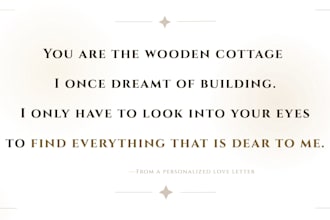 write a heartfelt, personalized love letter for any occasion