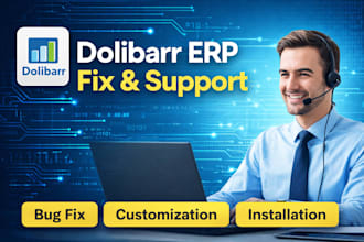 install, fix and customize dolibarr erp on cpanel or vps