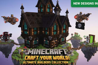 build minecraft builder, minecraft castle, spawn, map, house, and lobby