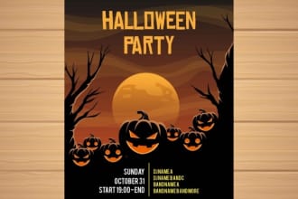 be your best halloween flyer and poster for you
