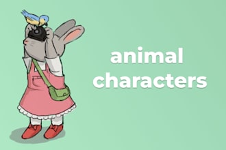 draw anthropomorphic animal characters