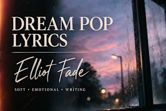 write dreamy dream pop and indie lyrics with emotional depth