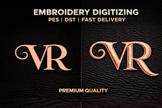 digitize embroidery logo and create premium print ready apparel design