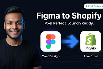 convert figma, PSD, xd to shopify, build custom shopify store