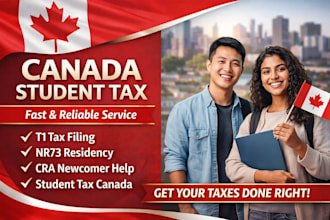 prepare canada tax for international students t1, nr73 residency, newcomer help