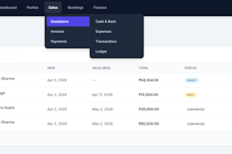 build photo studio billing and booking software with invoice