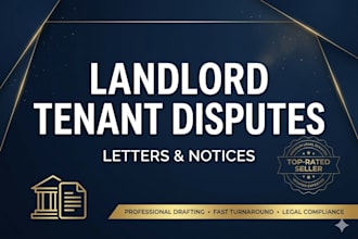 draft landlord tenant dispute letters and notices