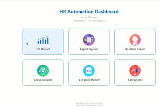 develop interactive python streamlit dashboard and payroll automation tool