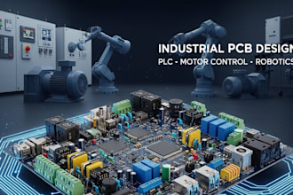design pcb for industrial automation plc system, motor control and robotics