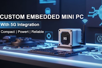 design compact embedded mini PC with a custom enclosure and integrated 5g module