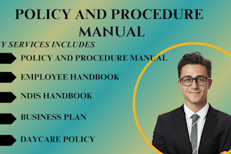 create home care policies, ndis handbook, and daycare procedure manuals