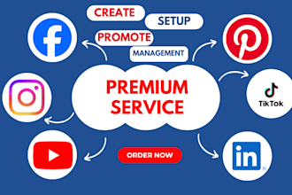setup and optimize social media accounts with branding