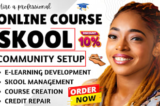 setup skool community credit repair skool online course content course migration