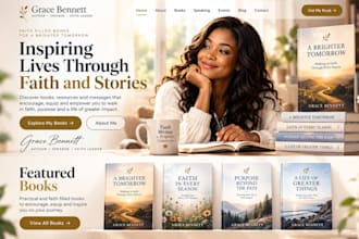 design author website, church website, ministry, speaker and donation website