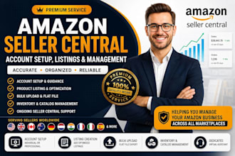 be your amazon seller central virtual assistant and account manager