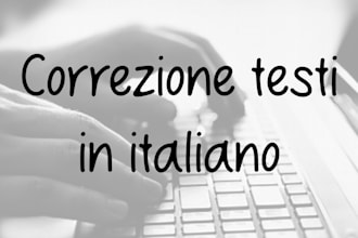 correggo e revisiono testi in italiano anche testi sanitari