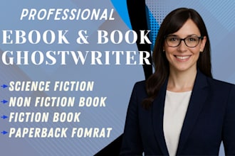 be fiction ghostwriter, self help ebook writer romantasy ghostbook writer