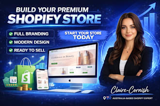 build your premium shopify website with full branding